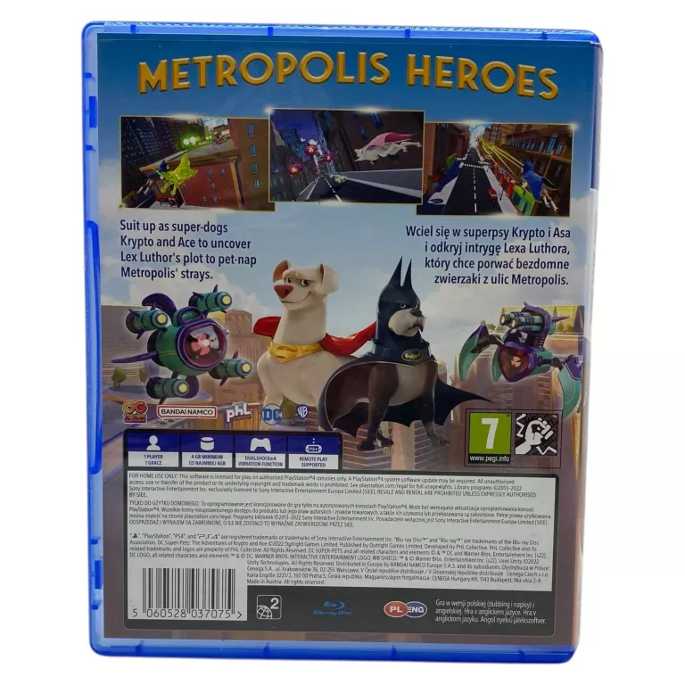 GRA PS4 DC LIGA SUPERPETS: PRZYGODY KRYPTO I ASA