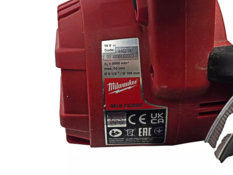 PILARKA TARCZOWA MILWAUKEE M18 CCS55 165MM FUEL BODY + AKUMULATOR 5.0 AH