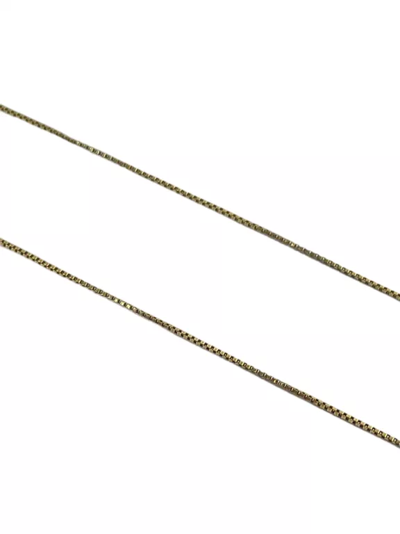 ZŁOTY ŁAŃCUSZEK KOSTKA 585 1,10G 55CM