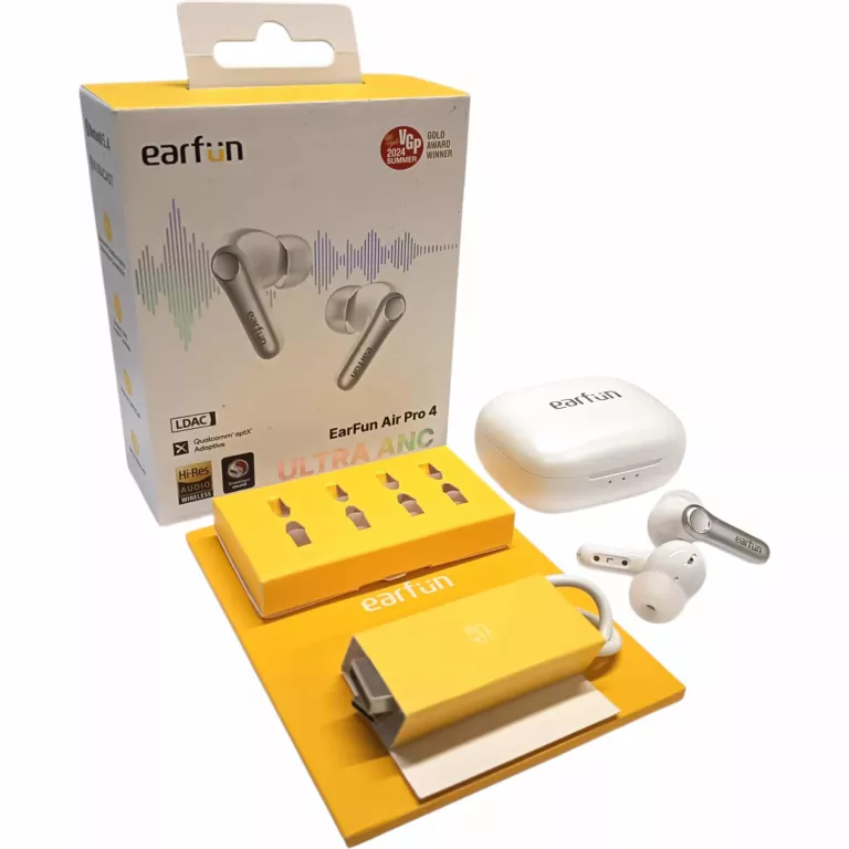 SŁUCHAWKI DOKANAŁOWE EARFUN AIR PRO 4 ANC BLUETOOTH 5.4 BIAŁE