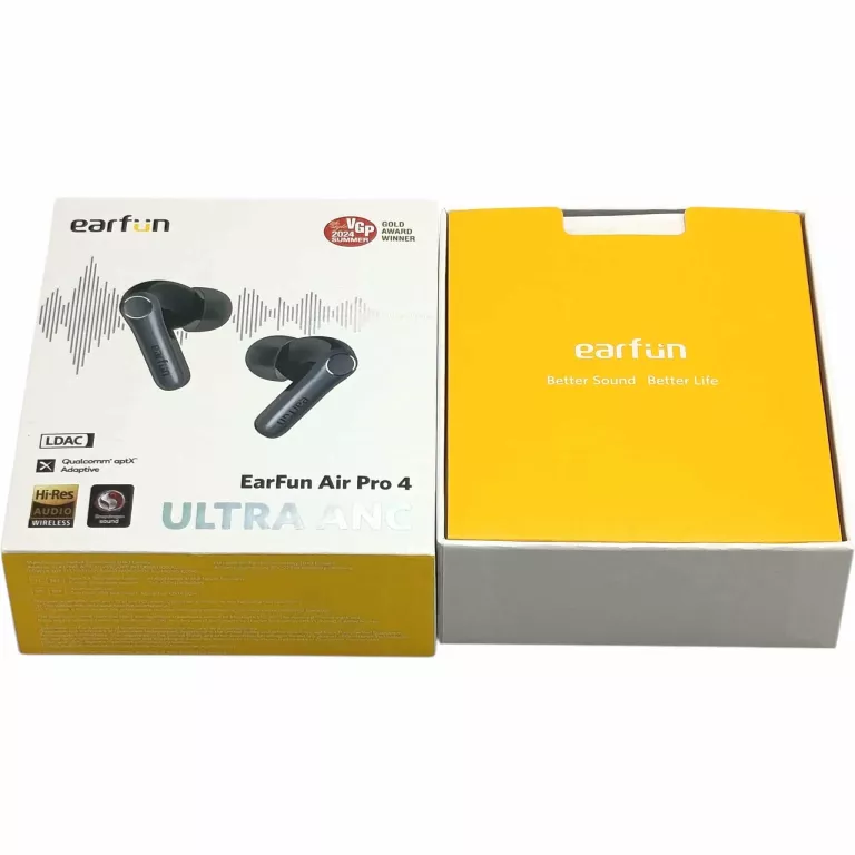 SŁUCHAWKI DOKANAŁOWE EARFUN AIR PRO 4 ANC BLUETOOTH 5.4 CZARNE