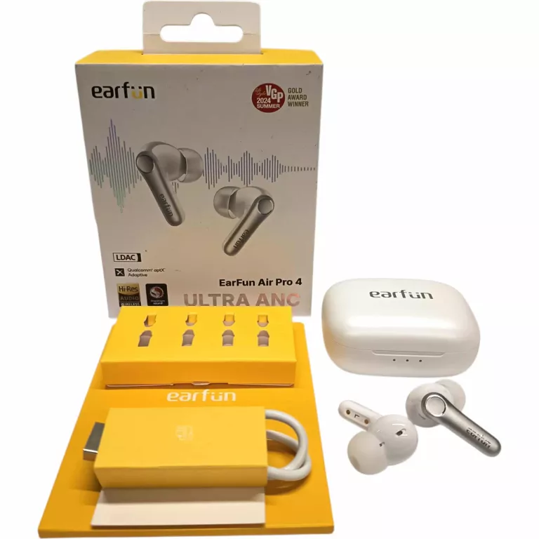 SŁUCHAWKI DOKANAŁOWE EARFUN AIR PRO 4 ANC BLUETOOTH 5.4 BIAŁE