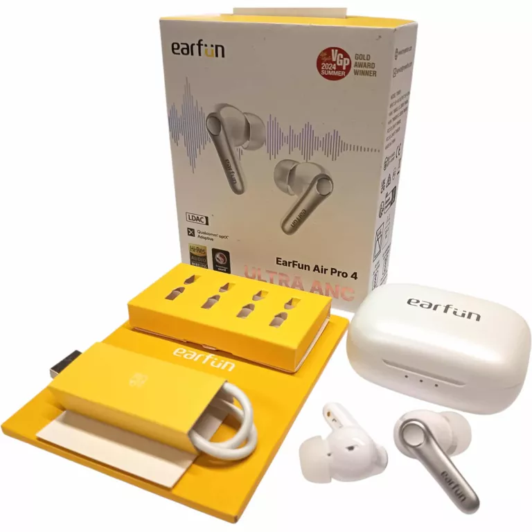 SŁUCHAWKI DOKANAŁOWE EARFUN AIR PRO 4 ANC BLUETOOTH 5.4 BIAŁE