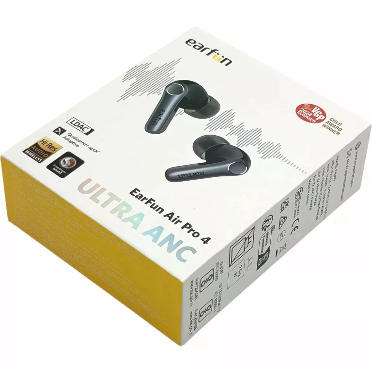 SŁUCHAWKI DOKANAŁOWE EARFUN AIR PRO 4 ANC BLUETOOTH 5.4 CZARNE