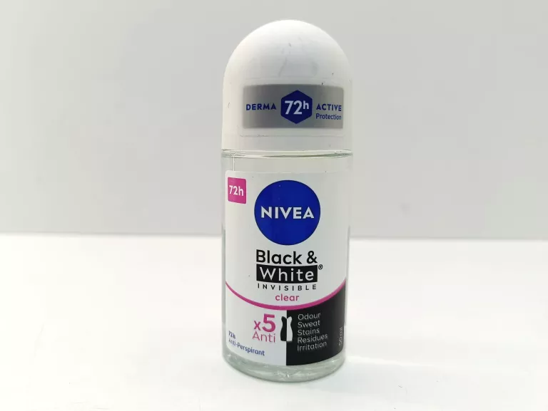 NIVEA INVISIBLE CLEAR BLACK&WHITE ANTYPERSPIRANT DAMSKI KULKA ROLL-ON 50ML