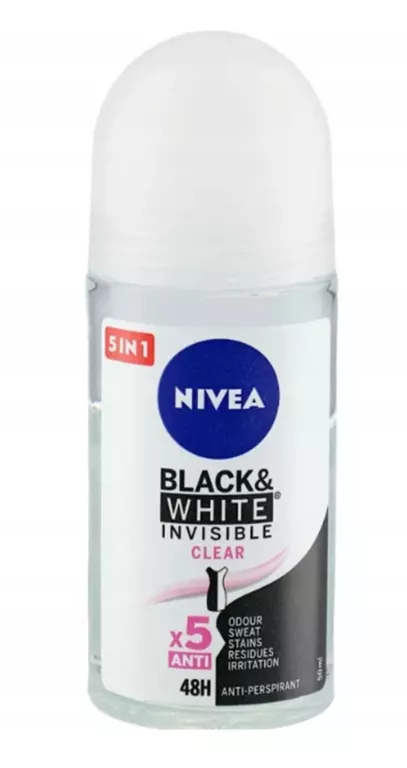 NIVEA BLACK & WHITE CLEAR ROLL-ON ANTYPERSPIRANT 50ML