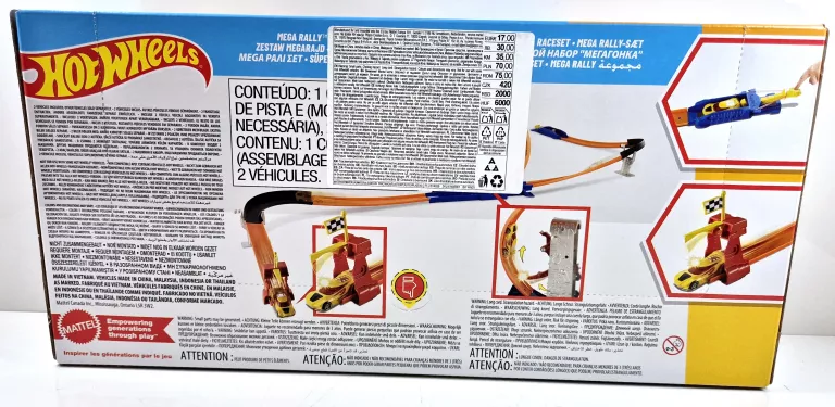 TOR SAMOCHODOWY MATTEL HOT WHEELS PĘTLA MEGA RALLY