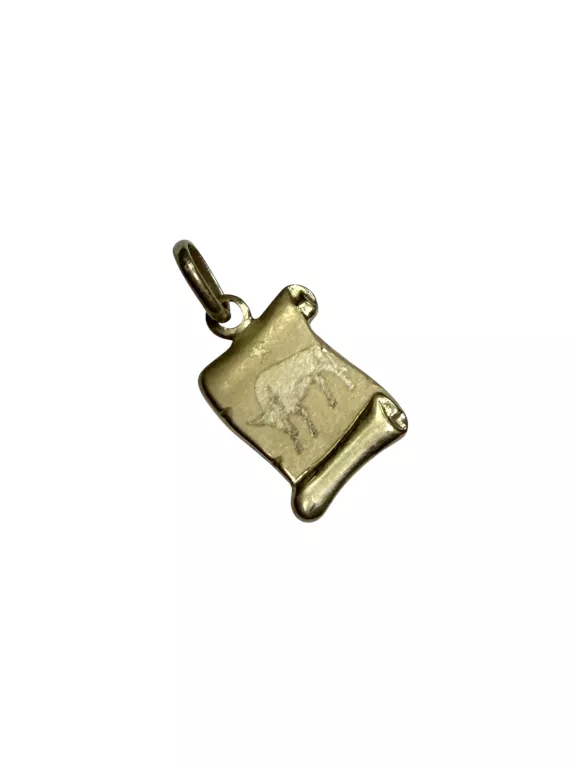 ZŁOTA ZAWIESZKA ZNAK ZODIAKU BYK 585 14K