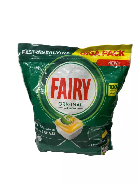 FAIRY ORIGINAL ALL IN ONE LEMON - KAPSUŁKI DO ZMYWARKI 100SZT
