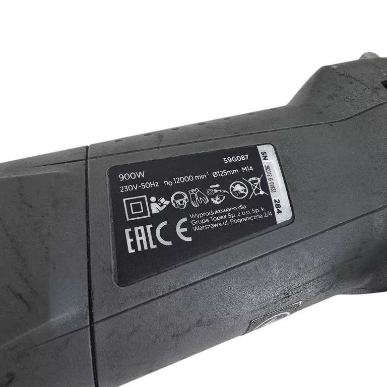 SZLIFIERKA KĄTOWA GRAPHITE 59G087 900W