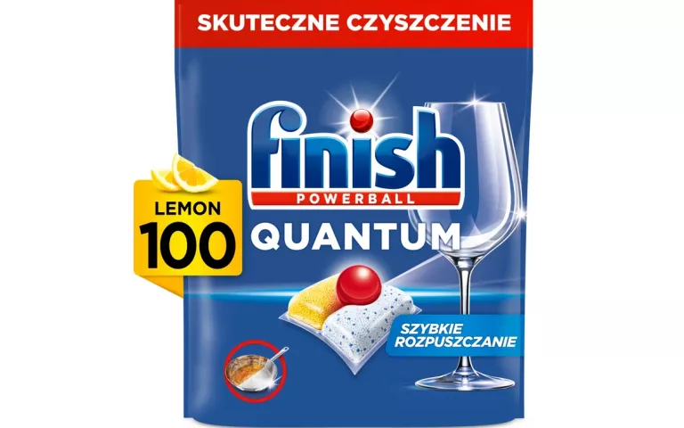 KAPSUŁKI DO ZMYWARKI FINISH QUANTUM ALL IN 1 CYTRYNOWE 100 SZT.