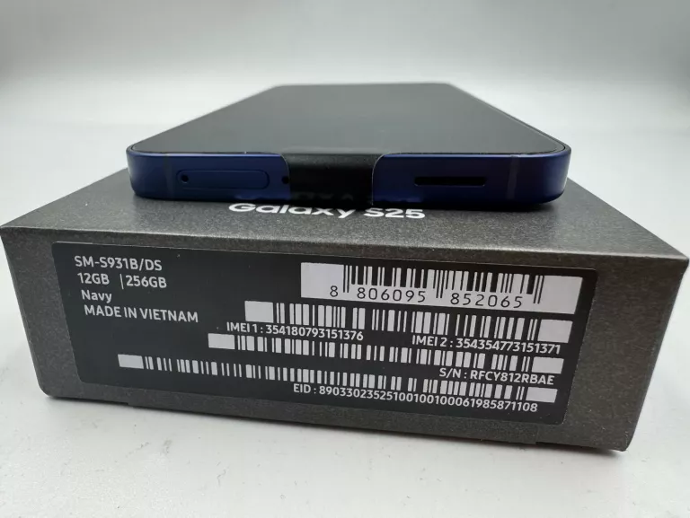 TELEFON SAMSUNG GALAXY S25 12/256GB KOMPLET + ŁADOWARKA + GW