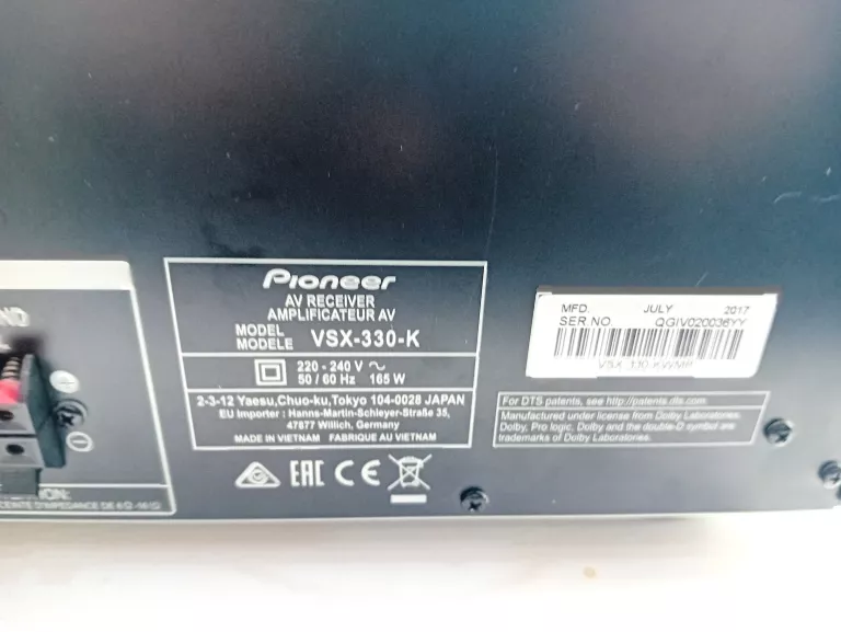 amplituner-pioneer-vsx-330-pilot-komunikacja-207994-1