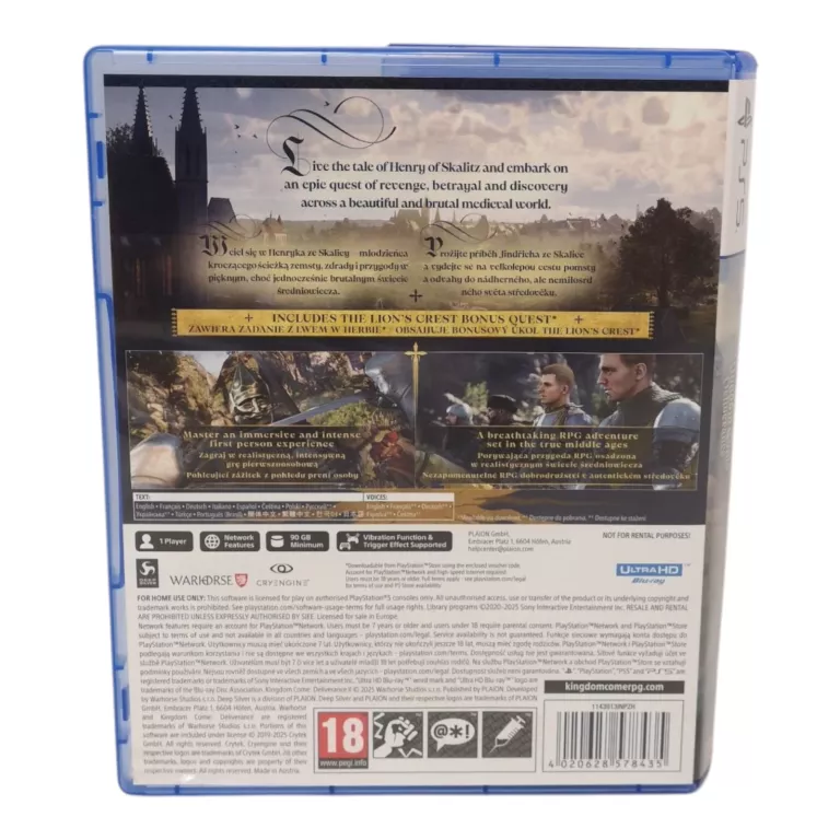 GRA PS5 KINGDOM COME DELIVERANCE II PL (DAY ONE EDITION)