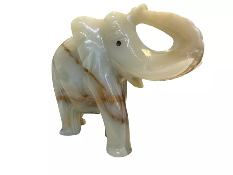 PIĘKNA FIGURKA OZDOBNA SŁONIK 11,5 CM.