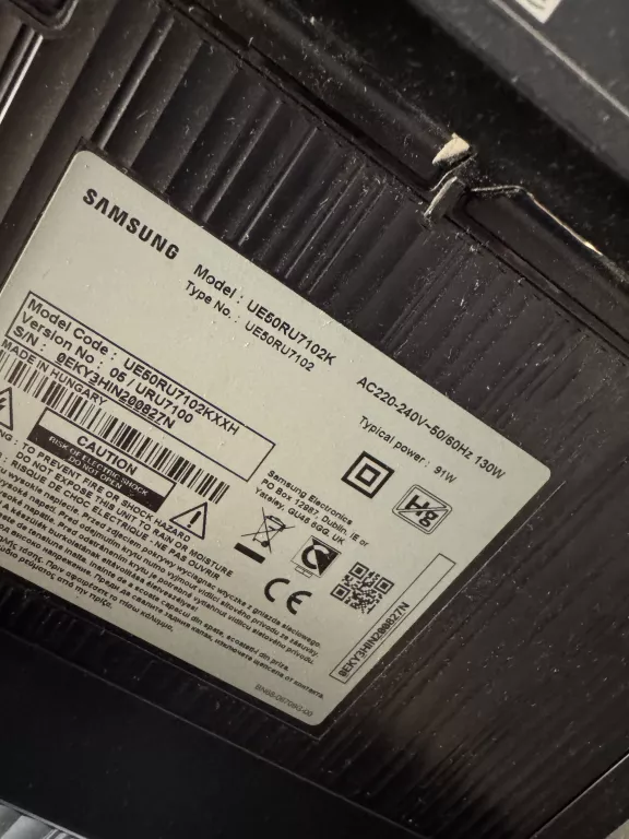TELEWIZOR SAMSUNG SMART TV 50" UE50RU7102K + PILOT