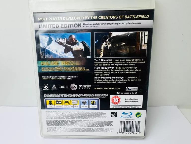 GRA PS3 MEDAL OF HONOR LIMITED EDITION