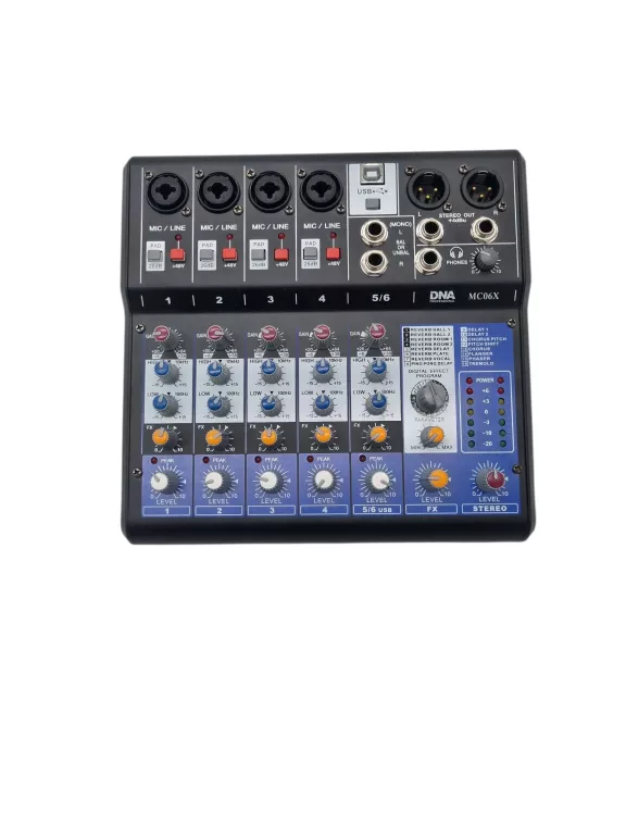 dna-mc06x-analogowy-mikser-audio-interfejs-usb-6-kanalow-czarny-stan-11323-2