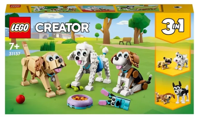 LEGO CREATOR 3 W 1 31137 UROCZE PSIAKI USZKODZONY KARTON