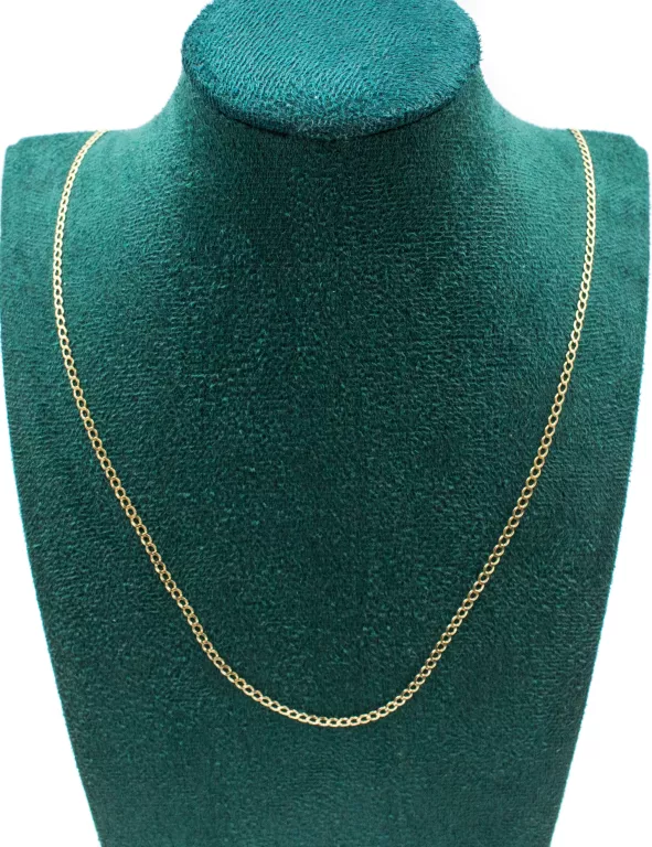 DELIKATNY ZŁOTY ŁAŃCUSZEK PANCERKA 14 K 52 CM W.2,50G