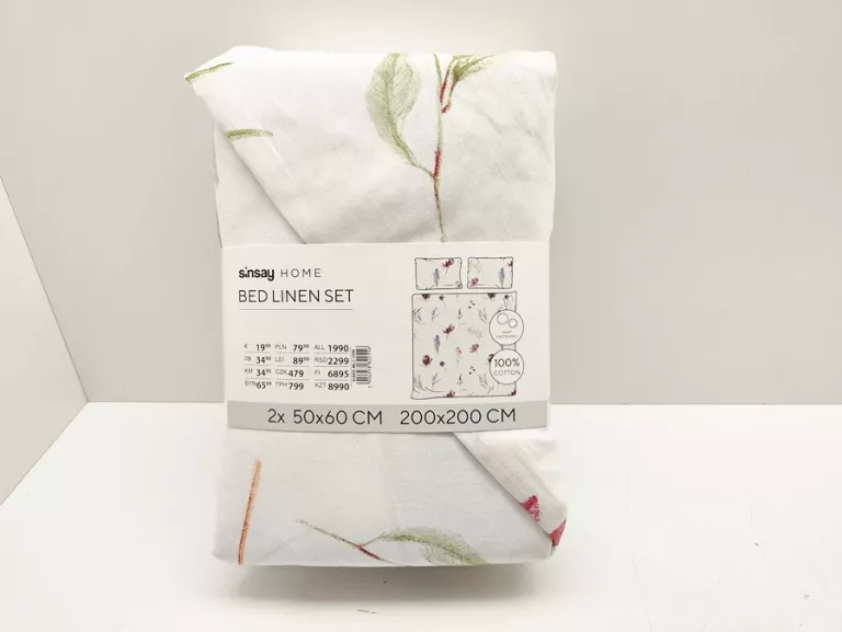 POŚCIEL SINSAY HOME BED LINEN SET 2X 50X60 200X200