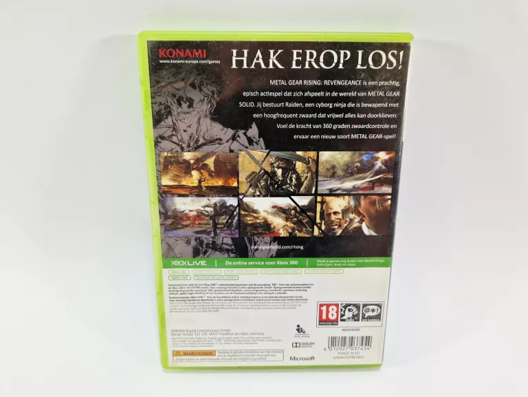 GRA METAL GEAR RISING REVENGEANCE XBOX 360