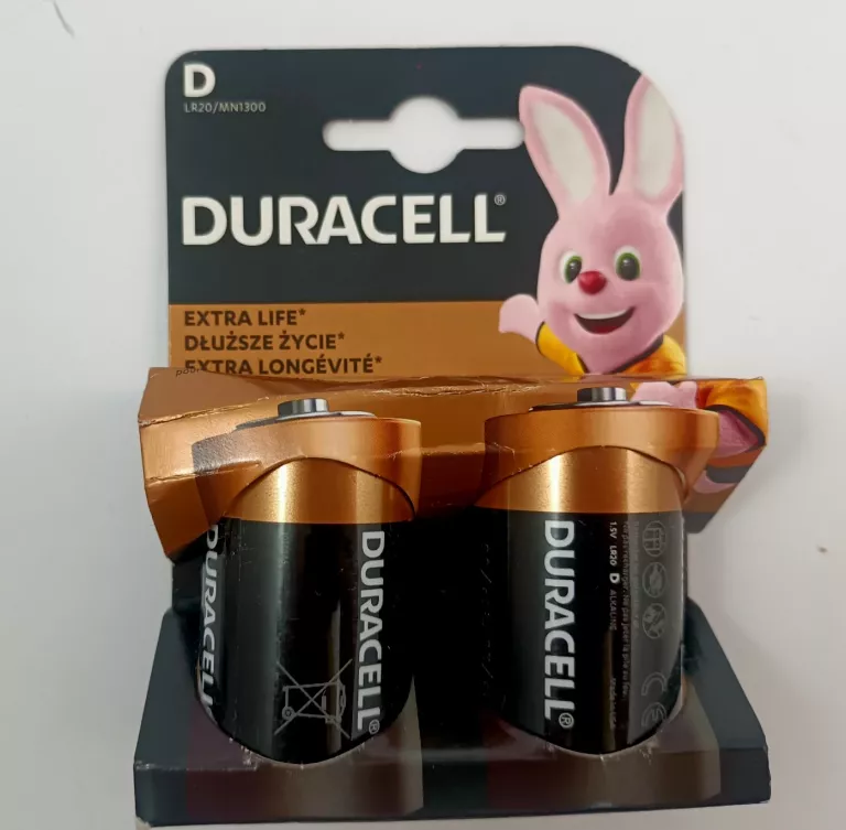 BATERIA ALKALICZNA DURACELL EXTRA LIFE LR20 2SZT