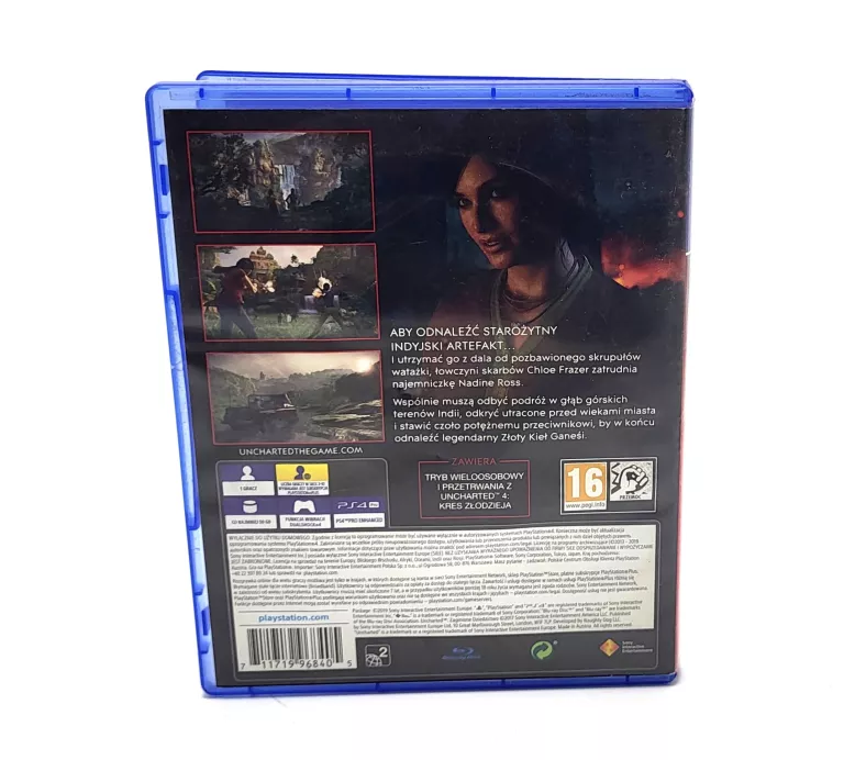 UNCHARTED ZAGINIONE DZIEDZICTWO PS4