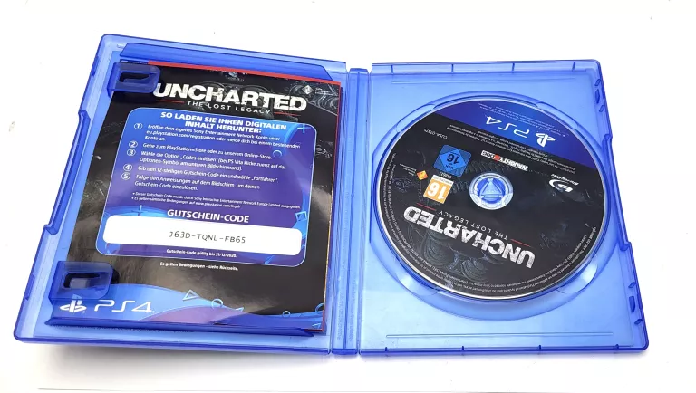 UNCHARTED ZAGINIONE DZIEDZICTWO PS4