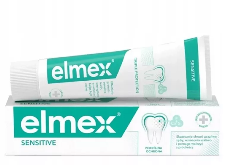 ELMEX SENSITIVE PASTA DO ZĘBÓW POTRÓJNA OCHRONA WRAŻLIWYCH ZĘBÓW 75ML