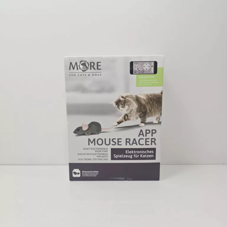 ZABAWKA DLA KOTA STEROWANA APLIKACJĄ MOUSE RACER