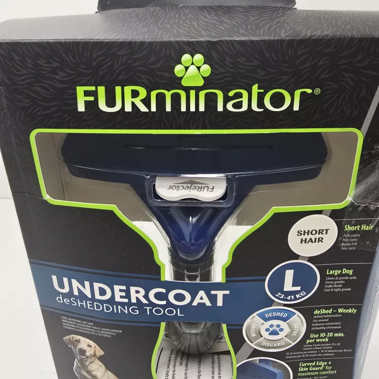 FURMINATOR GRZEBIEŃ DO SIERŚCI DLA DUŻYCH PSÓW KRÓTKOWŁOSYCH LARGE L