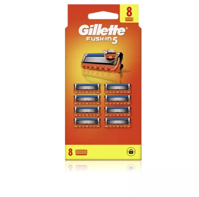 ORYGINALNE WYMIENNE WKŁADY DO GOLENIA GILLETTE FUSION5 8 SZT.