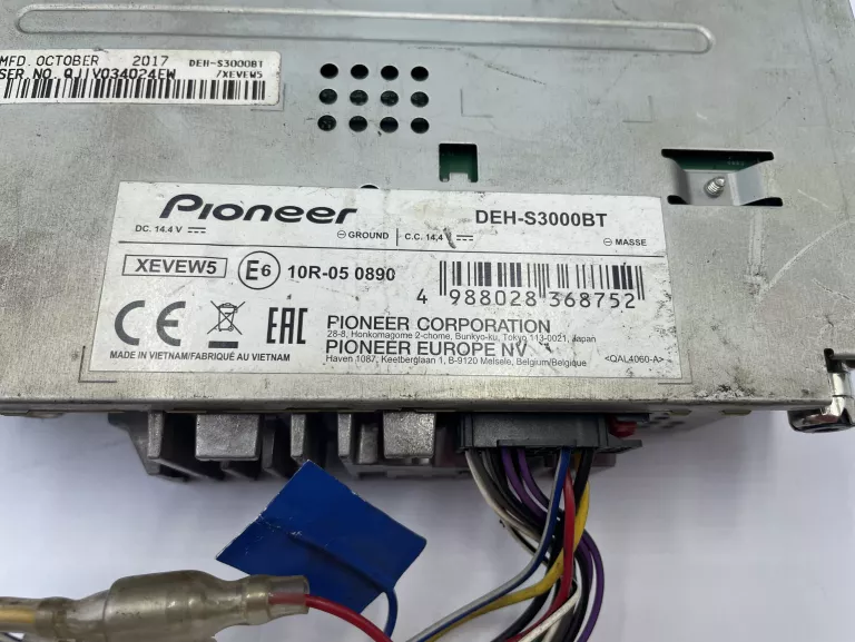 RADIO SAMOCHODOWE PIONNER DEH-S3000BT SOLO