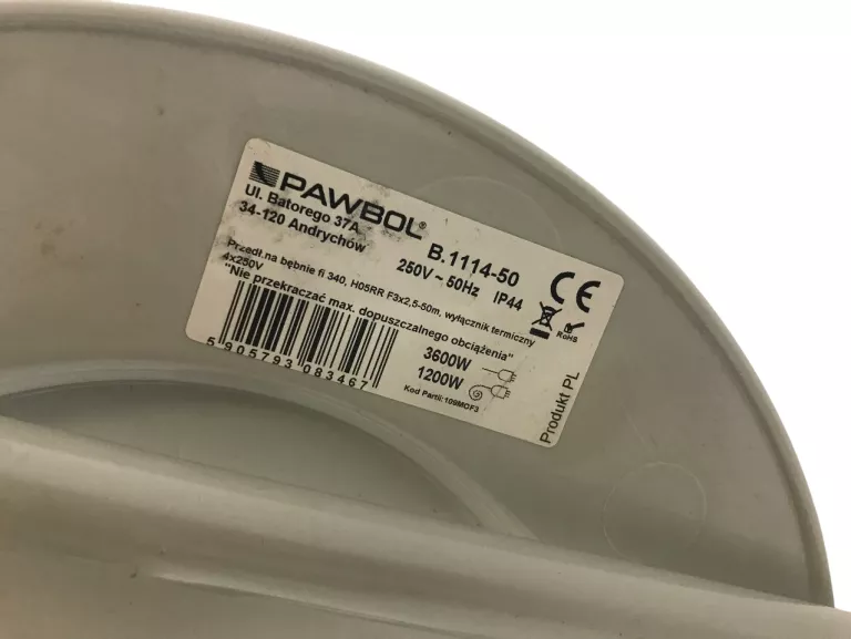 PRZEDŁUŻACZ BĘBNOWY PAWBOL 50M