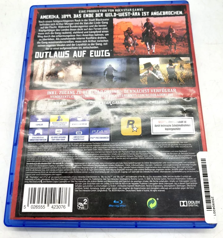 GRA NA PS4 RED DEAD REDEMPTION 2