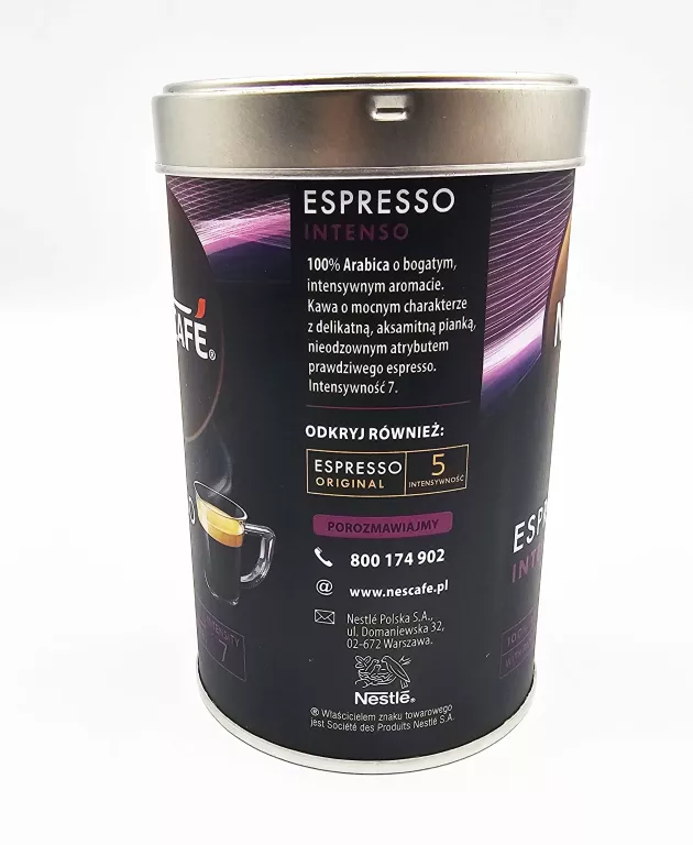 KAWA ROZPUSZCZALNA NESCAFE ESPRESSO INTENSO / 100% ARABICA / 95G