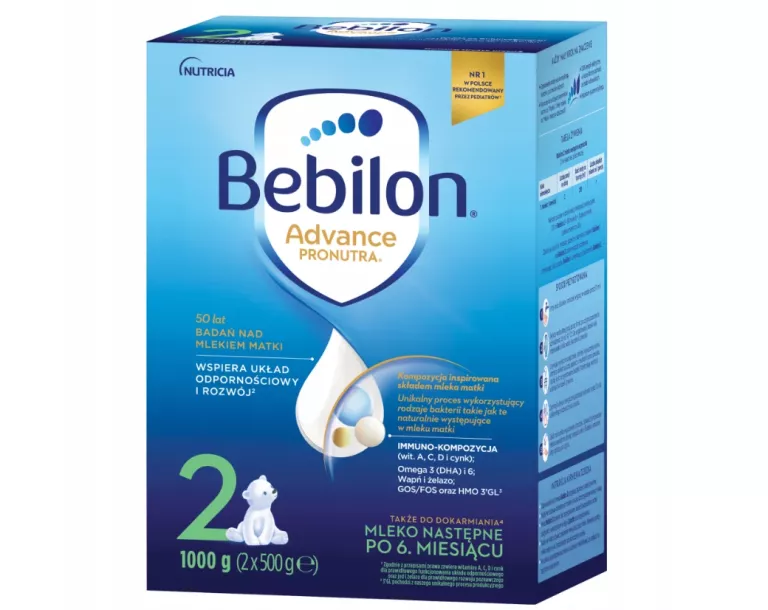 BEBILON 2 ADVANCE PRONUTRA MLEKO NASTĘPNE 1000 G