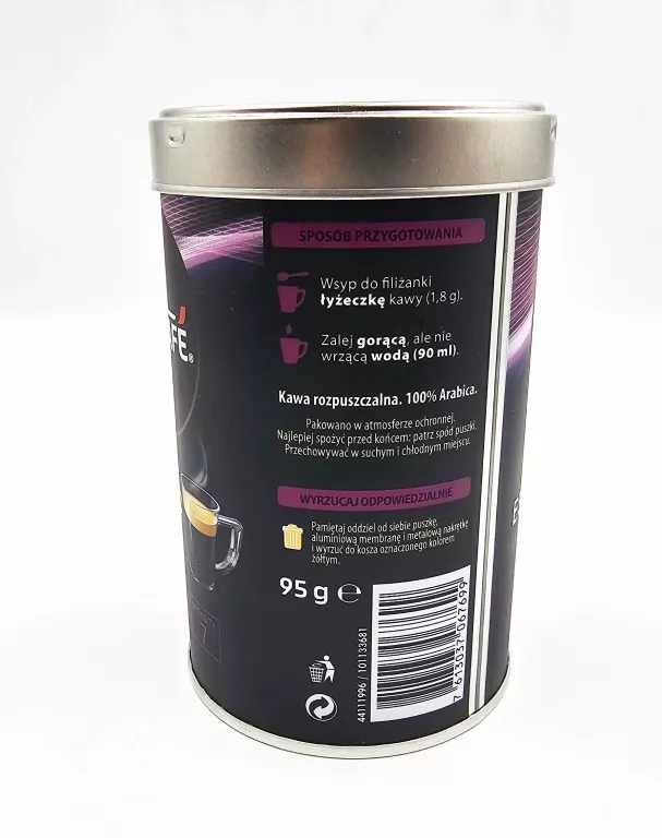 KAWA ROZPUSZCZALNA NESCAFE ESPRESSO INTENSO / 100% ARABICA / 95G