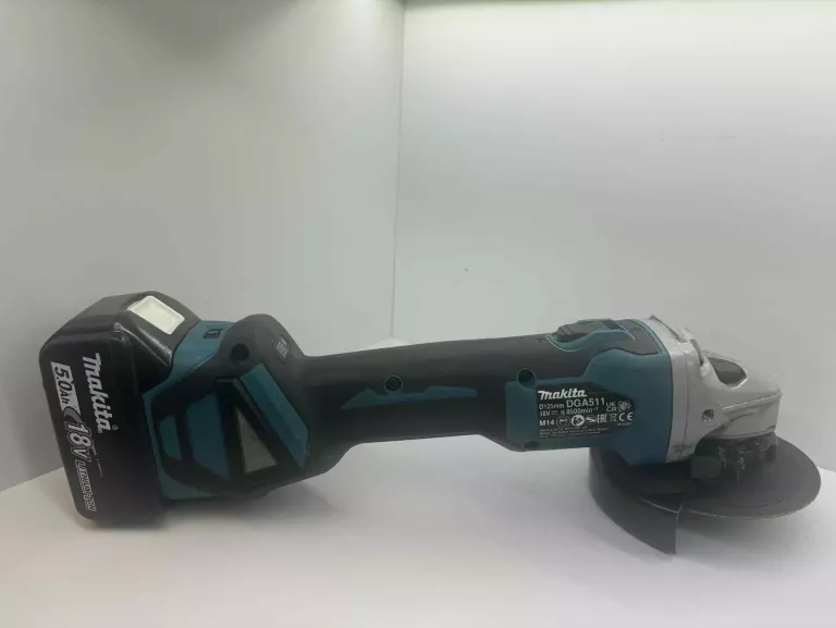 SZLIFIERKA KĄTOWA Z REGULACJĄ OBROTÓW MAKITA DGA511+AKUMULATOR MAKITA 18V+