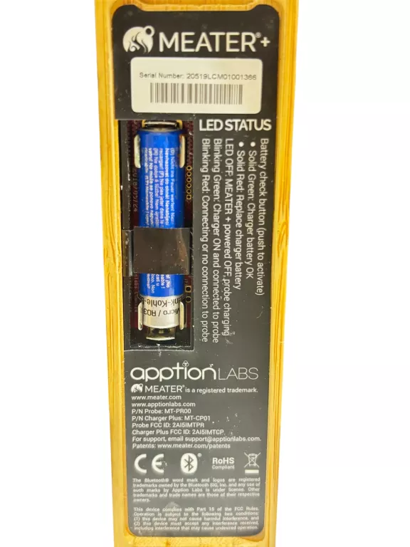 TERMOMETR BEZPRZEWODOWY Z SONDĄ BLUETOOTH APPTION LABS MEATER+ KUCHENNY