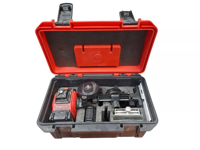 LASER KRZYŻOWY POZIOMICA LASEROWA 360 4D PŁASZCZYZNOWA PRO ZIELONY MAPOWER