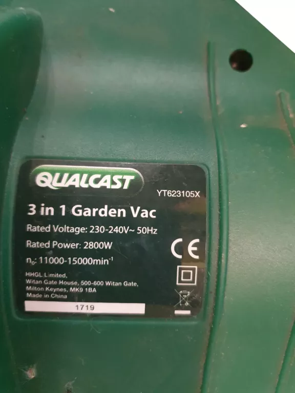 QUALCAST DMUCHAWA ODKURZACZ DO LIŚCI 2800W