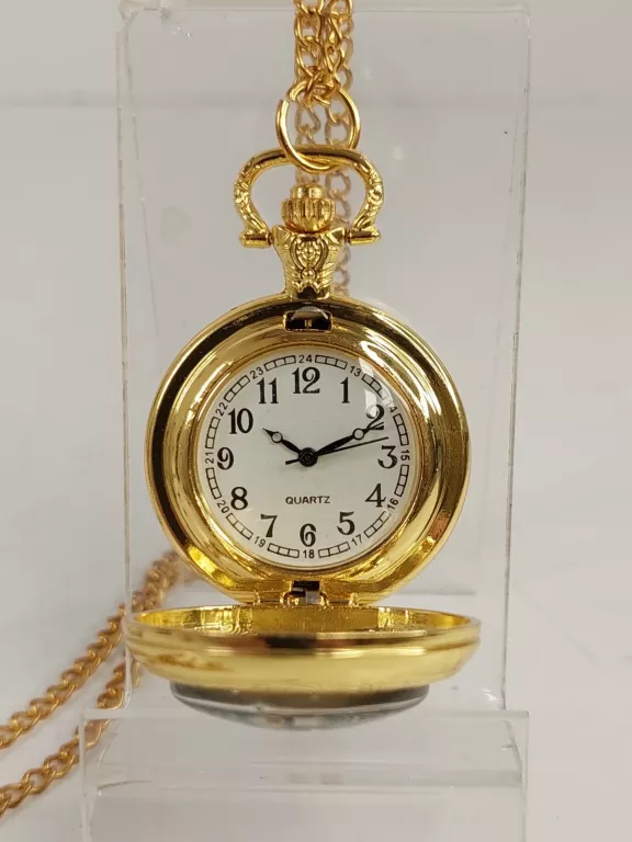 ZEGAREK ZŁOTY MĘSKI KIESZONKOWY STEAMPUNK DEWIZKA JELEŃ
