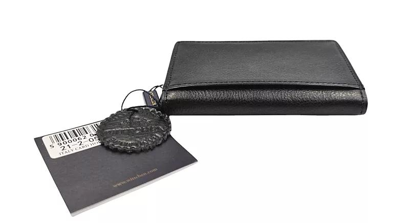 WITTCHEN ETUI NA WIZYTÓWKI CZARNE SKÓRZANE  + ŚCIERECZKA  5900062031965