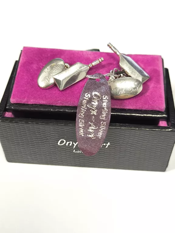 srebro-wyrob-jubilerski-uzywany-spinki-do-mankietow-krykiet-50-not-out-dabrowskiego-30-naklo