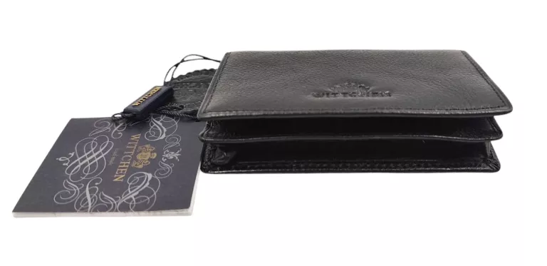 WITTCHEN ETUI NA WIZYTÓWKI CZARNE SKÓRZANE  + ŚCIERECZKA  5900062031965