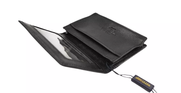 WITTCHEN ETUI NA WIZYTÓWKI CZARNE SKÓRZANE  + ŚCIERECZKA  5900062031965