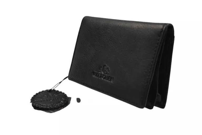 WITTCHEN ETUI NA WIZYTÓWKI CZARNE SKÓRZANE  + ŚCIERECZKA  5900062031965