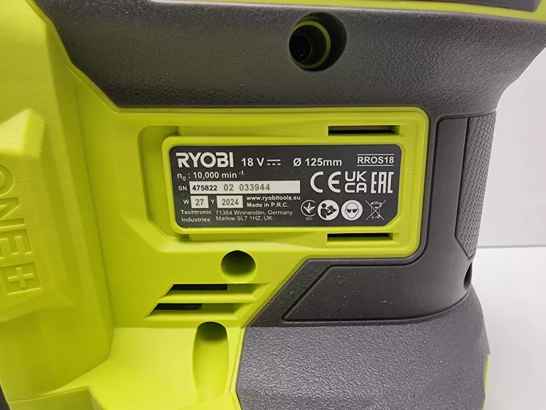 S32 RYOBI RROS18-0 AKUMULATOROWA SZLIFIERKA MIMOŚRODOWA 18 V ONE
